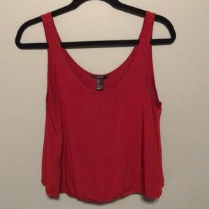 Red Flowy Tank